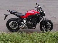 Yamaha MT-07 2014 05 20 lunch stop near Southery.webp